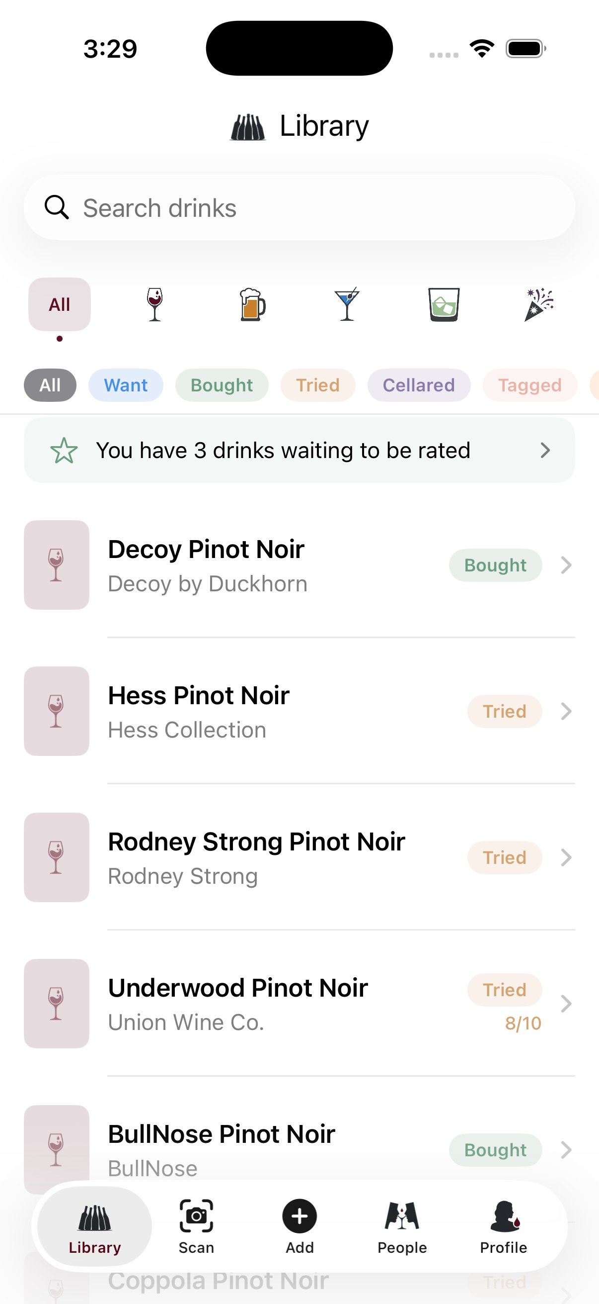 Your drink library